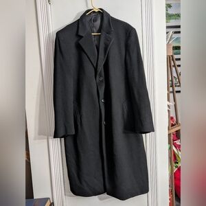 Men's Alfani cashmere blend 44R black coat NWOT